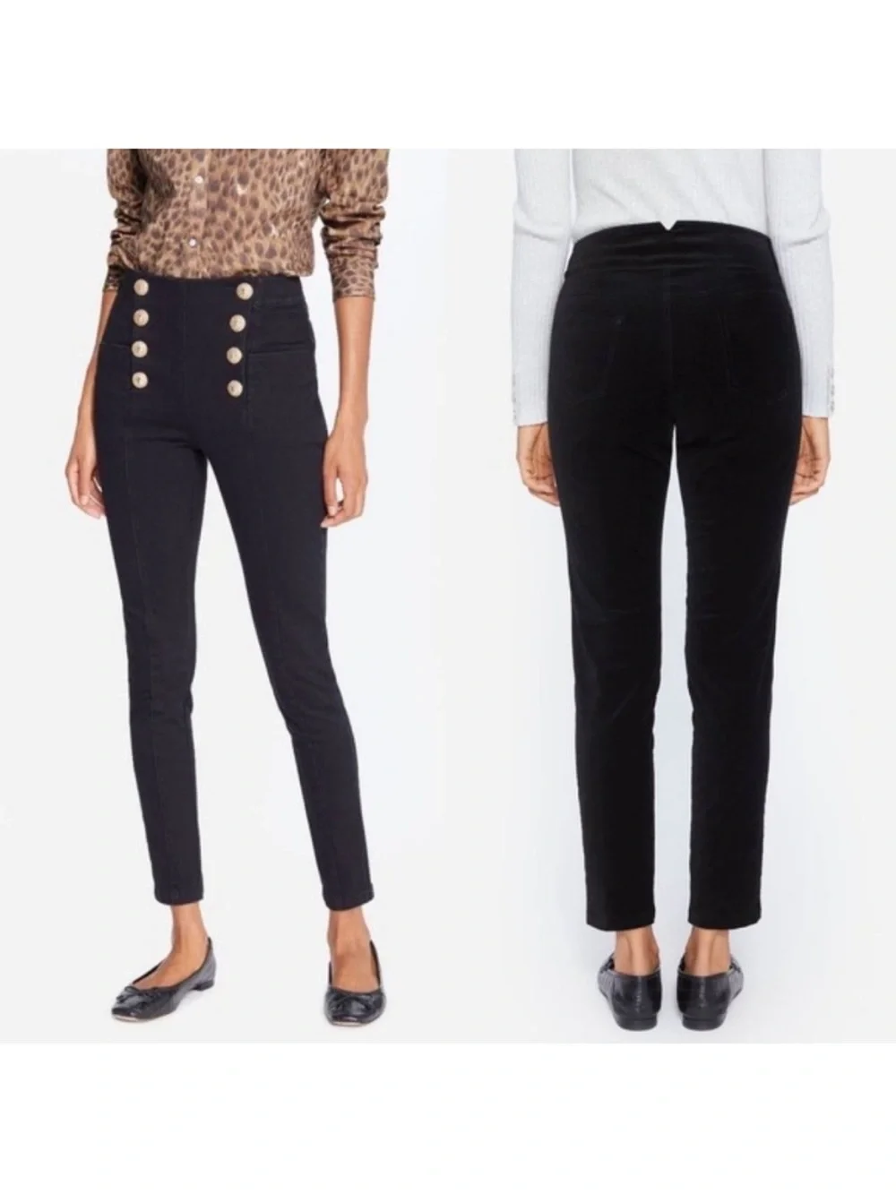 J. McLaughlin Hastings Jeans Black Size 4 High Rise Skinny Sailor Neutral